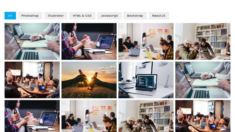 Filterable Gallery | HTML, CSS, Javascript
