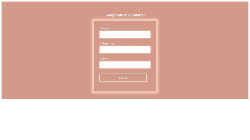 Temperature Converter using JavaScript