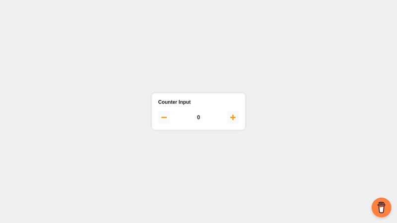 Input Number / Counter JavaScript