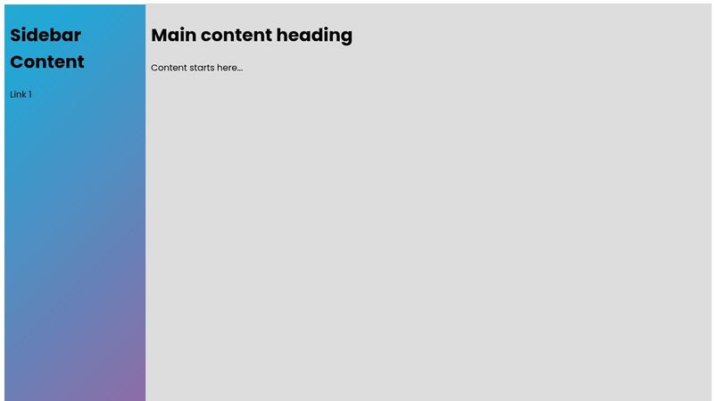 2-Column Layout using HTML and CSS