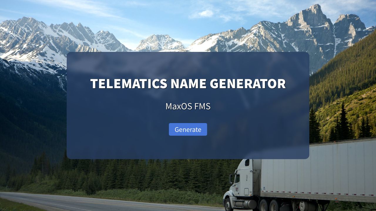Random FMS name generator hq image