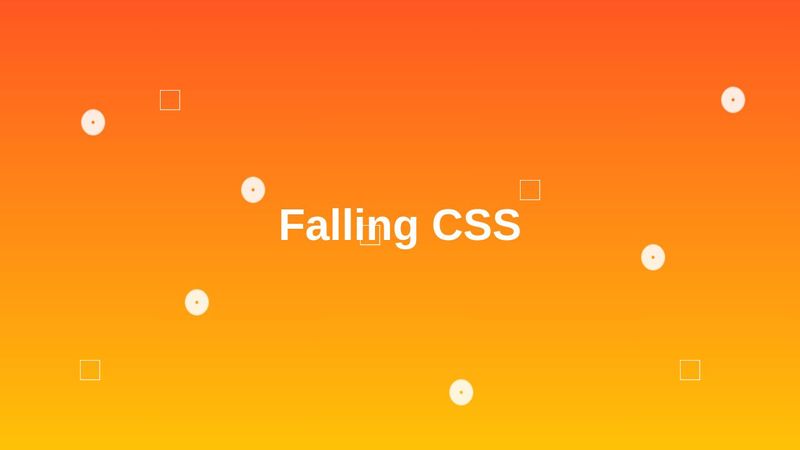 Falling CSS Animation