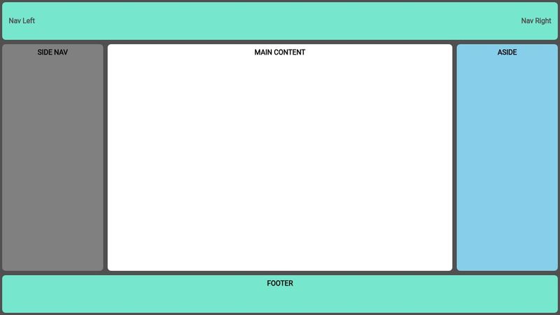 Basic Flexbox Holy Grail Layout