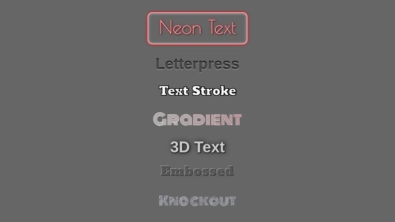 CSS Text Effects