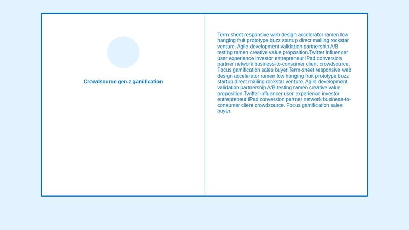 Split-Screen Layout Example
