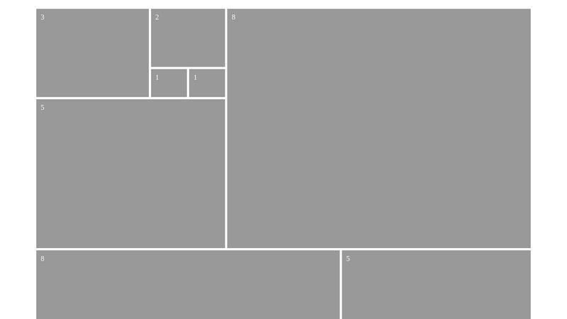 CSS Grid Golden ratio responsive 4