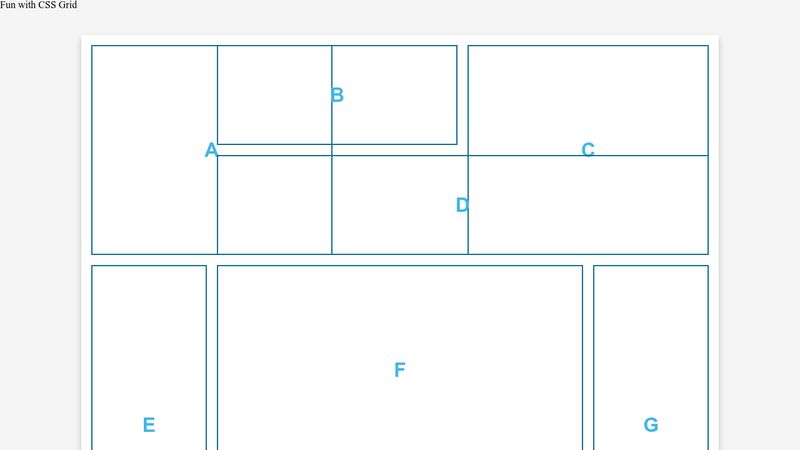 Complex layout with CSS Grid