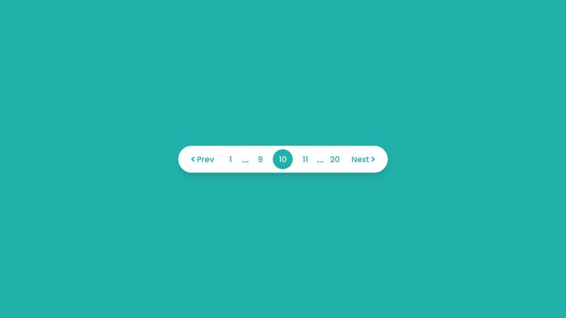 Pagination UI Design using HTML CSS & JavaScript