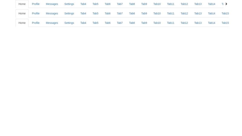 Bootstrap horizontal scrolling tabs