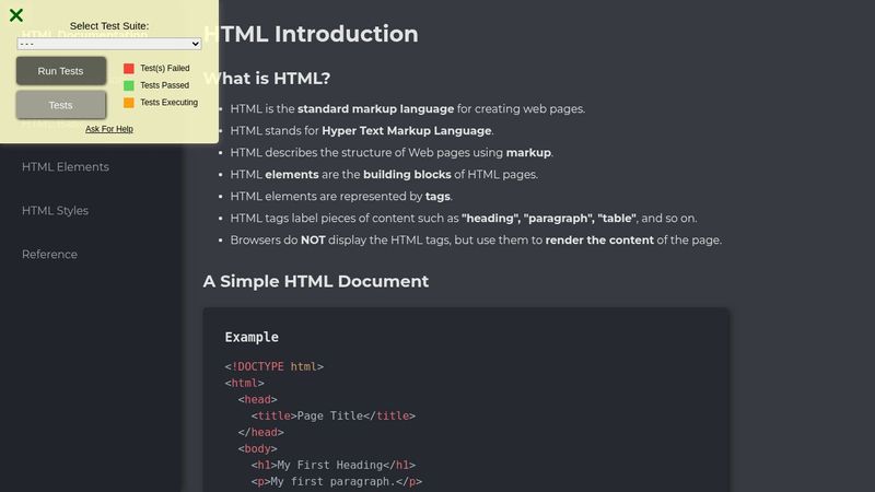 FCC: Technical Documentation Page | HTML Documentation