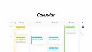 Sticky Header Calendar (with overflow)