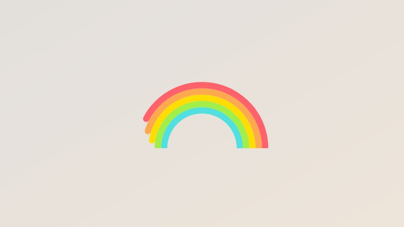 Rainbow loader with SVG and SCSS