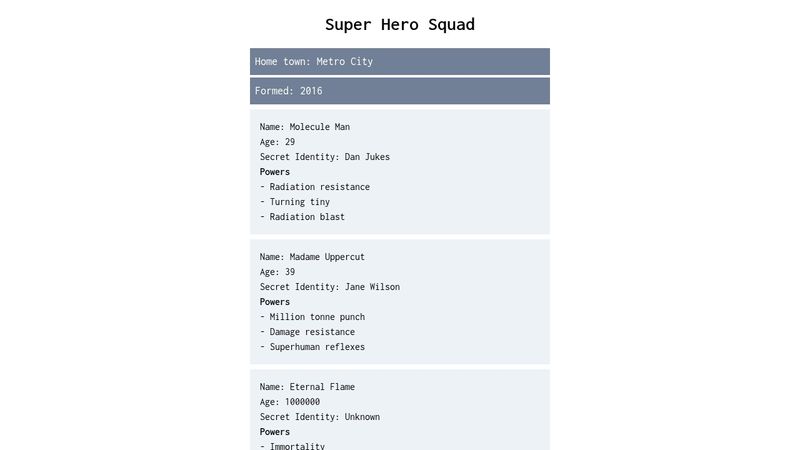 jQuery & AJAX practice