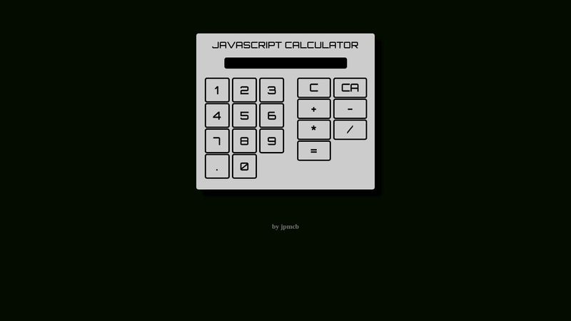 JavaScript Calculator