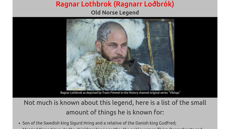 Bjorn Ironside, Ragnar Lothbrok's Son - Mythologian