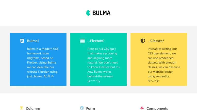 Playing with Bulma CSS