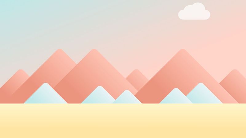 CSS Mountain & Clouds