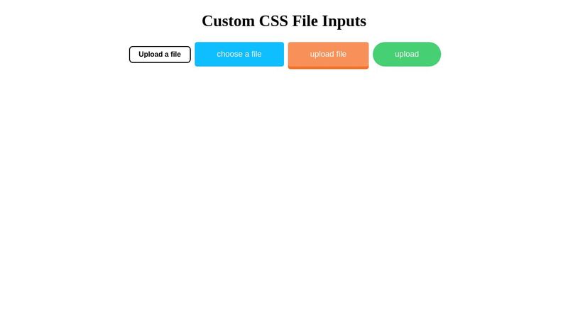 Custom CSS File Inputs