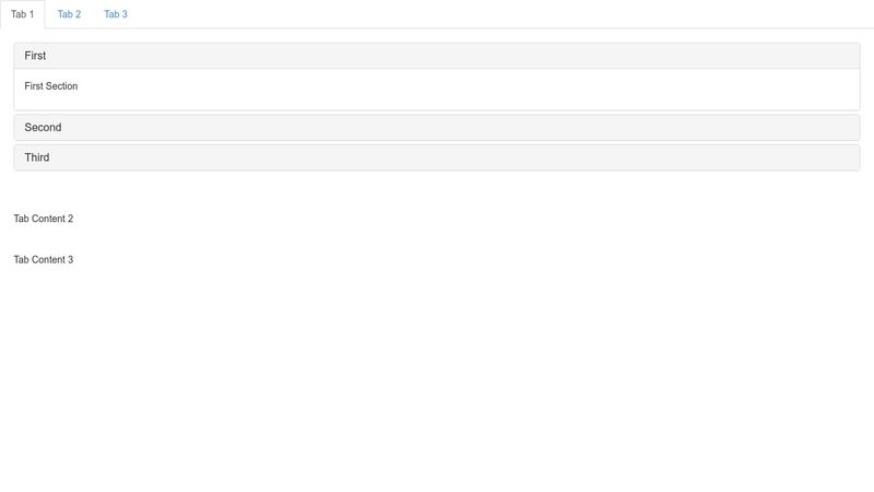 Bootstrap-3 Tabs and Accordions