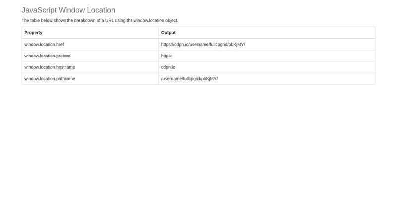 JavaScript Window Location