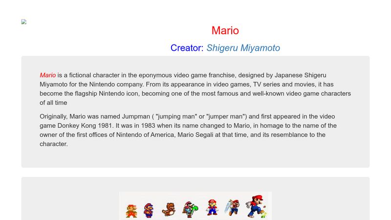Shigeru Miyamoto, creator of Mario and other characters and video