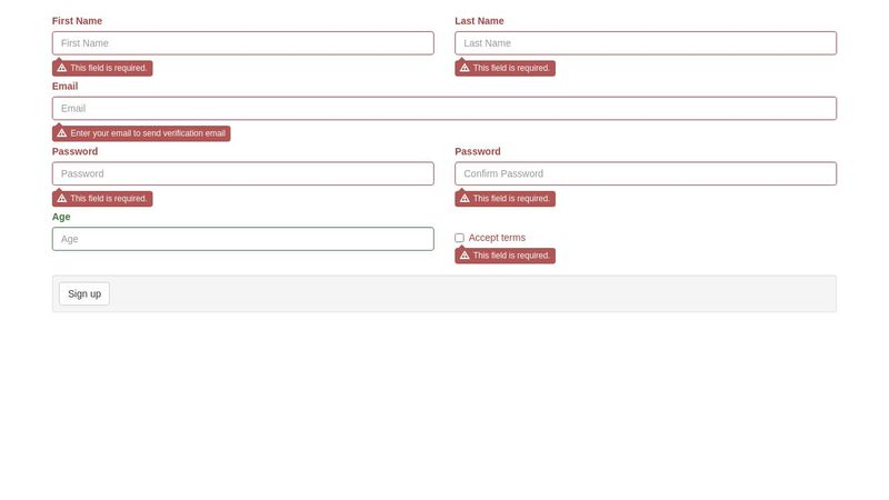 Bootstrap Angular Validation - Error message as tooltip