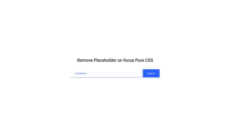 remove-placeholder-on-click-pure-css