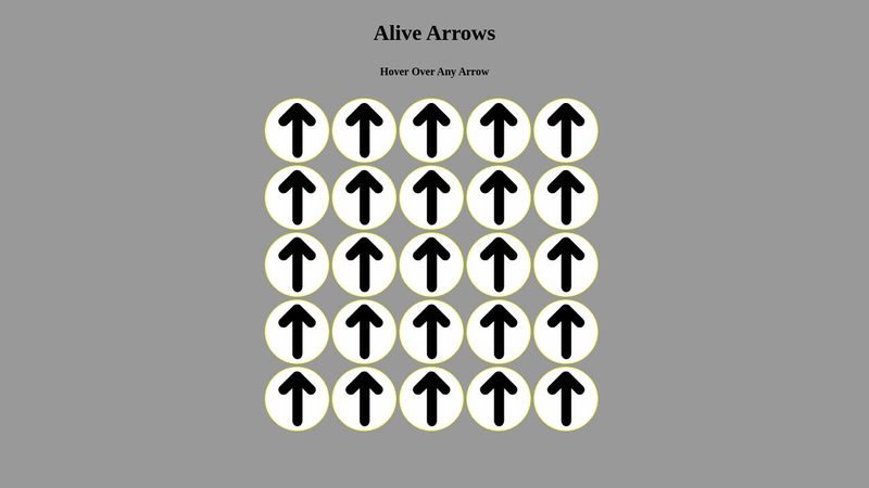 Pure CSS: Alive Animated Spinning Arrows That Never Rest