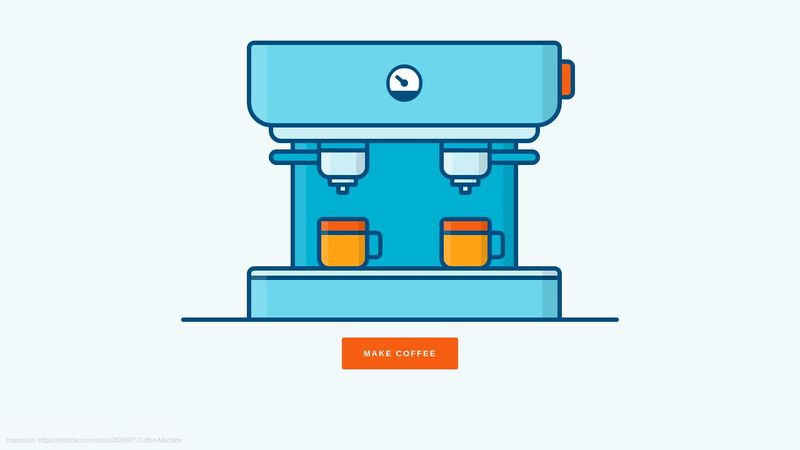 Coffee Machine CSS Animation