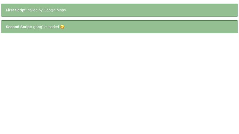 Vanilla JS Async Google Maps