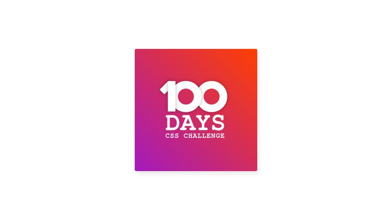 100 days CSS challenge - day 001