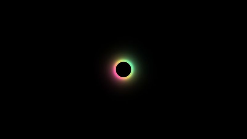 Pure CSS glowing multi color loader ring