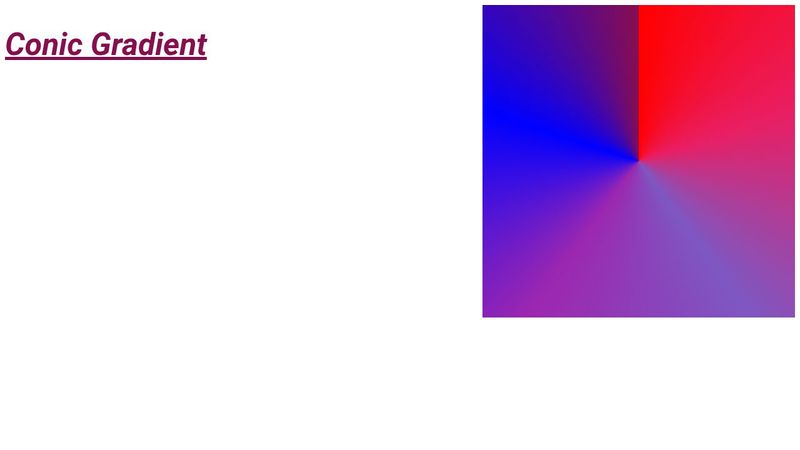 Conic Gradient