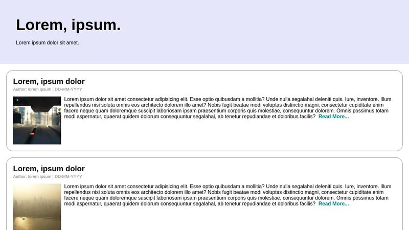 Desain Web - Lorem Ipsum + Lorem Picsum