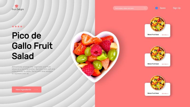 Fruit Website Using HTML and CSS