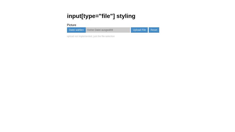 input type file styling