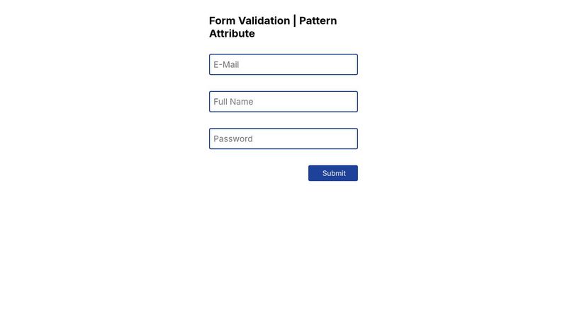 Simple Form Validation