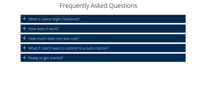 Animated FAQ - HTML/CSS