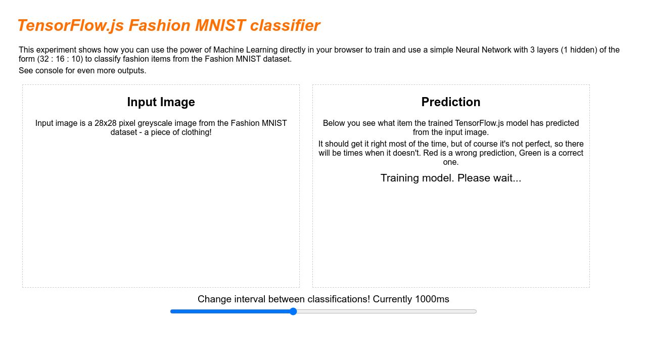 Tensorflow js sales tutorial for beginners