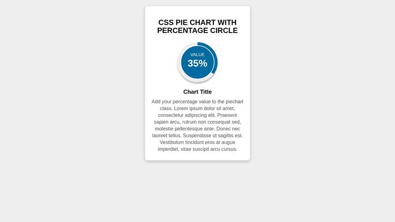 css pie chart