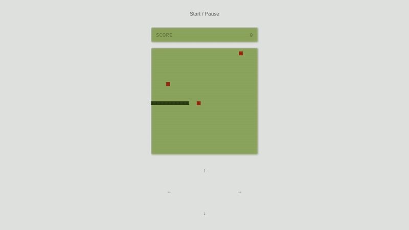 Snake Game — HTML CSS JS