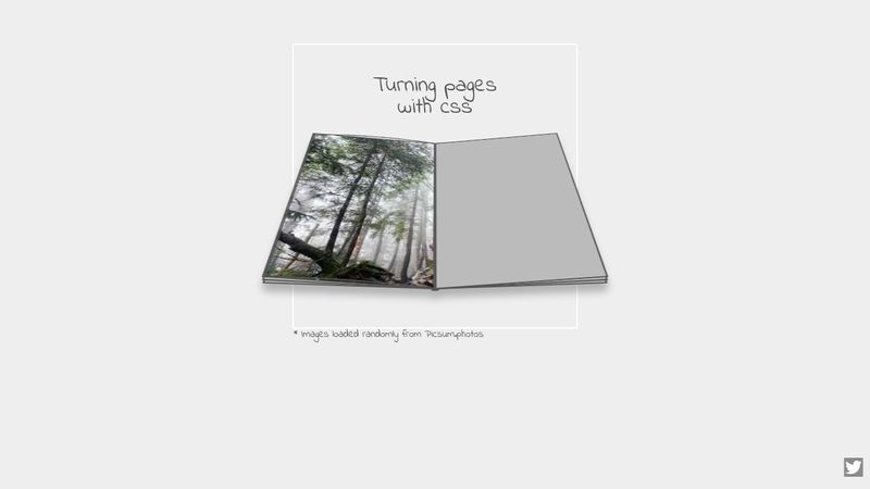 Turning pages with CSS