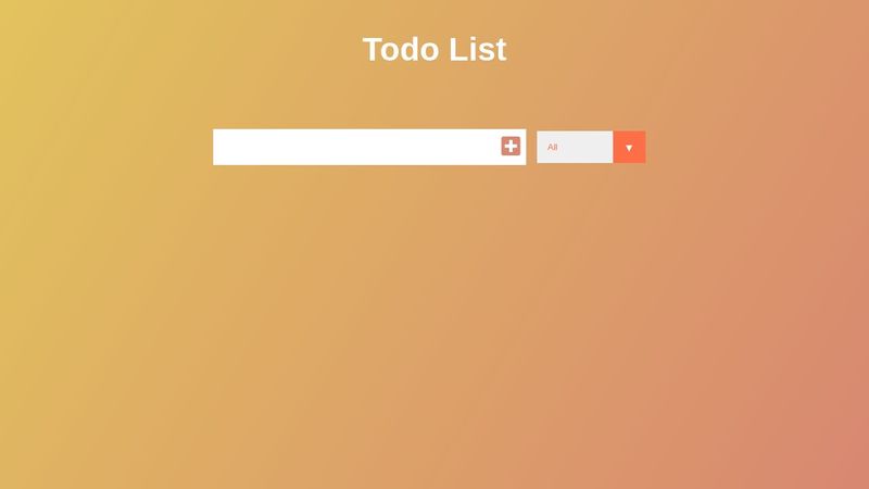 Todo List Application using HTML CSS and Javascript