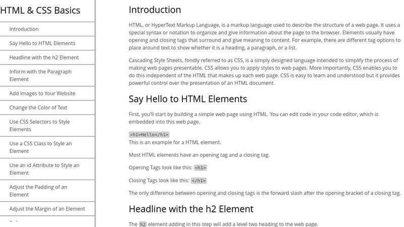 HTML & CSS Basics