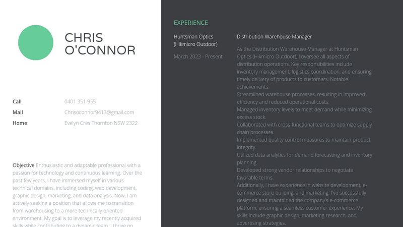 Responsive Resume Template