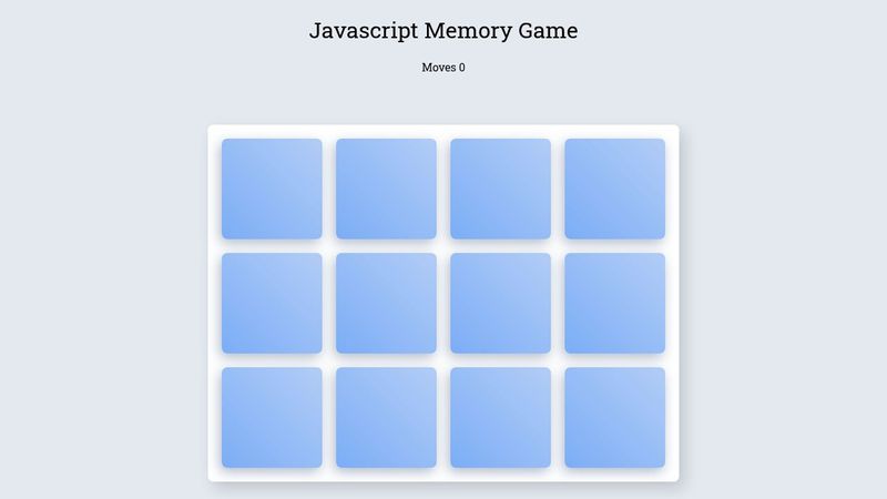 Javascript memory game