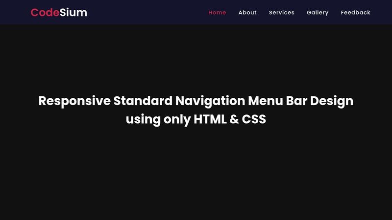 Responsive Horizontal Menu