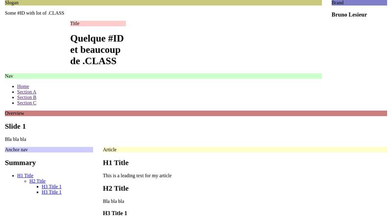 Example 8 - Responsive and Semantic CSS Grid CSS-Driven