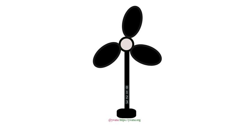 Simple Black and White Fan, with different speed. HTML CSS and JavaScript