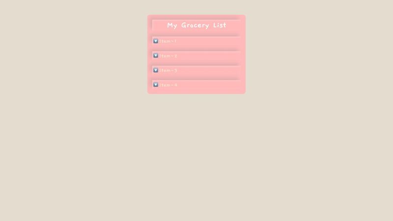 Accordion (Grocery List)